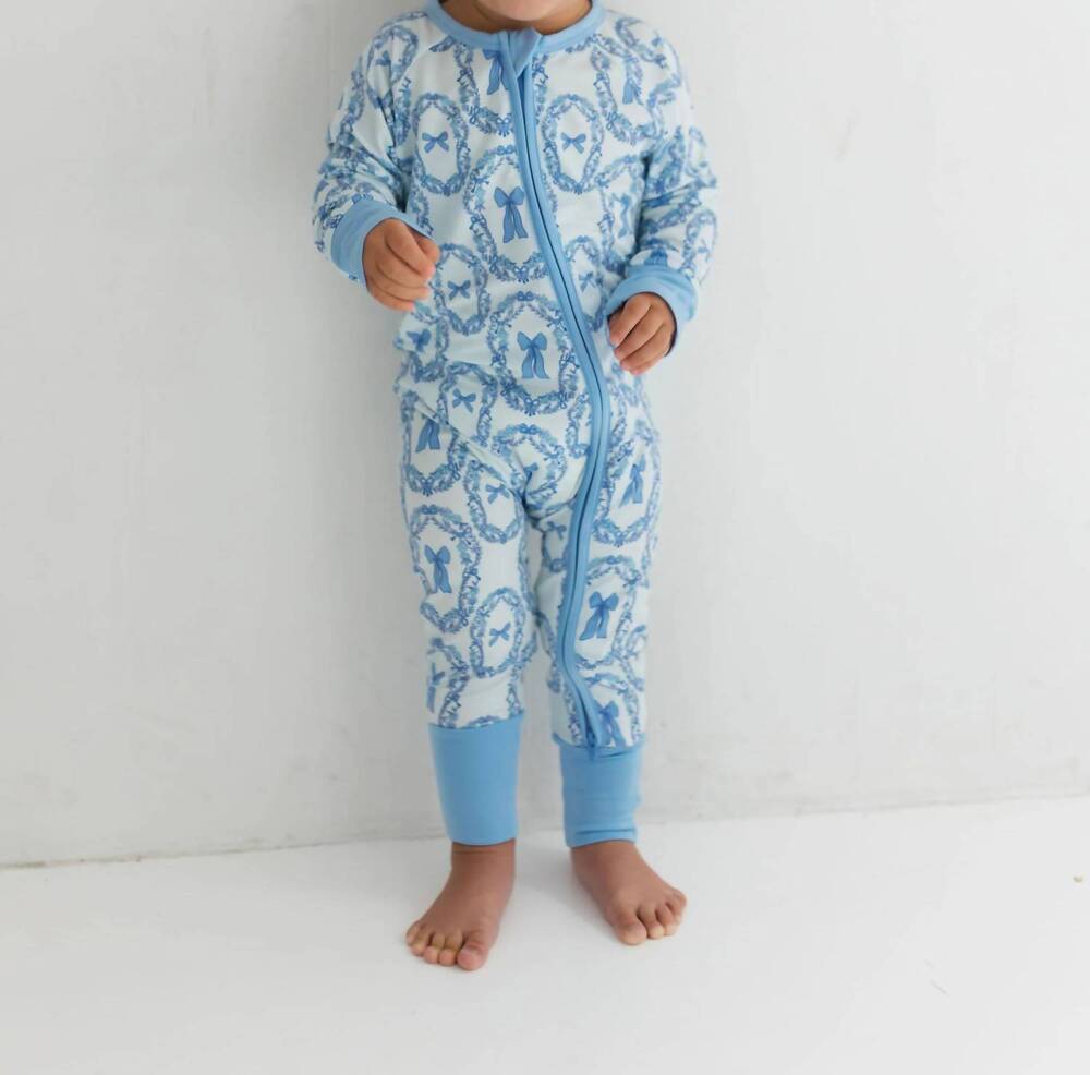 NEW IN MY JAMMERS zipper romper in julia bow